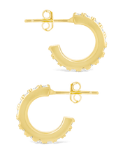 Load image into Gallery viewer, Sterling Silver Eleri CZ Tube Hoops
