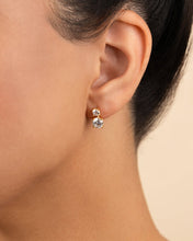 Load image into Gallery viewer, Sterling Silver Galatea Brilliant Cut CZ Studs