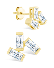 Load image into Gallery viewer, Sterling Silver Macy CZ Studs