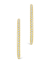Load image into Gallery viewer, Sterling Silver Lilia CZ Infinity Hoops
