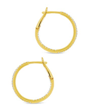 Load image into Gallery viewer, Sterling Silver Lilia CZ Infinity Hoops
