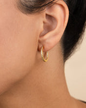 Load image into Gallery viewer, Sterling Silver Lilia CZ Infinity Hoops