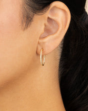 Load image into Gallery viewer, Sterling Silver Lilia CZ Infinity Hoops