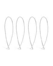 Load image into Gallery viewer, Delicate Threader Hoop Earrings Set of 2