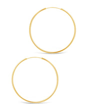 Load image into Gallery viewer, 2.7" Infinity Hoop Earrings