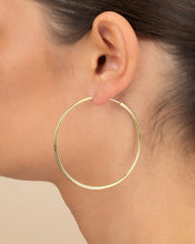 Load image into Gallery viewer, 2.7" Infinity Hoop Earrings