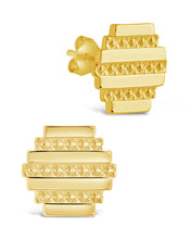Load image into Gallery viewer, Sezia Textured Stud Earrings