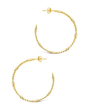 Load image into Gallery viewer, Claudette Chain Hoop Earrings