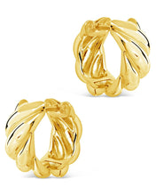 Load image into Gallery viewer, Bailey Twist Micro Hoop Earrings
