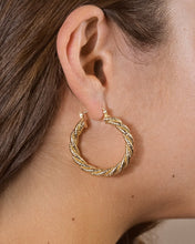Load image into Gallery viewer, Cerys Statement Woven Hoop Earrings