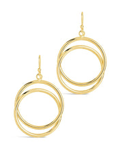 Load image into Gallery viewer, Claudie Interlocking Circle Dangle Earrings