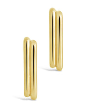 Load image into Gallery viewer, Baguette Hoop Earrings
