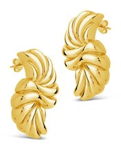 Load image into Gallery viewer, Twisted Croissant Stud Earrings