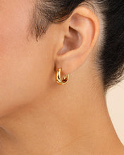 Load image into Gallery viewer, Lavina Polished Micro Hoop Earrings