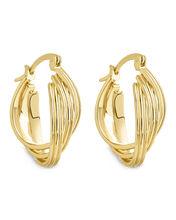 Load image into Gallery viewer, Emery Triple Row Layered Earrings