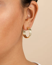 Load image into Gallery viewer, Katya Textured Hoop Earrings