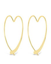 Load image into Gallery viewer, Rorie Heart Threader Hoops