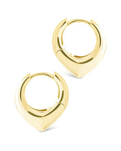 Load image into Gallery viewer, Colby Pointed Teardrop Hoops