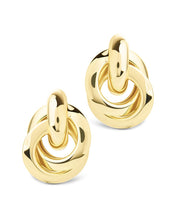 Load image into Gallery viewer, Ashton Layered Door Knocker Stud Earrings