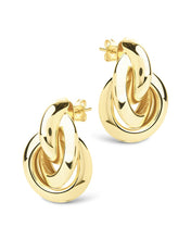 Load image into Gallery viewer, Ashton Layered Door Knocker Stud Earrings