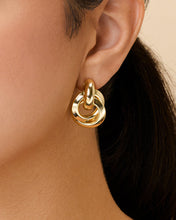 Load image into Gallery viewer, Ashton Layered Door Knocker Stud Earrings