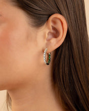 Load image into Gallery viewer, Karsyn Emerald Classic Hoops