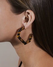 Load image into Gallery viewer, Resin Hex Hoops