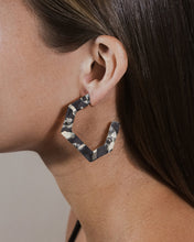 Load image into Gallery viewer, Resin Hex Hoops