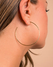Load image into Gallery viewer, Sterling Silver Textured Hoops