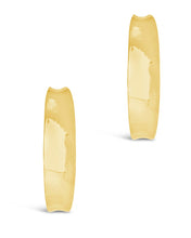 Load image into Gallery viewer, Sterling Silver Graduated Huggie Hoop Earrings