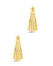Load image into Gallery viewer, Sterling Silver Ripple Statement Hoop Earrings