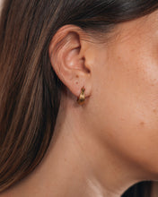 Load image into Gallery viewer, Sterling Silver Ripple Statement Hoop Earrings