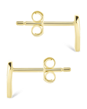 Load image into Gallery viewer, Sterling Silver Peace Sign Studs