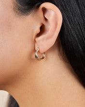 Load image into Gallery viewer, Sterling Silver Janice Twisted Hoop Earrings