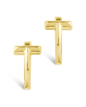 Load image into Gallery viewer, Sterling Silver Kaira Crossbar Hoops