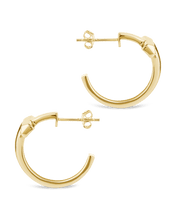 Load image into Gallery viewer, Sterling Silver Kaira Crossbar Hoops