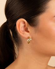 Load image into Gallery viewer, Sterling Silver Kaira Crossbar Hoops