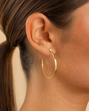Load image into Gallery viewer, Sterling Silver Kamryn Luxe Stone Accent Hoops