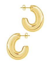 Load image into Gallery viewer, Avril Elongated Chunky Hoop Earrings