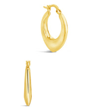 Load image into Gallery viewer, Indy Elongated Hoop Earrings