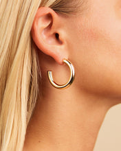 Load image into Gallery viewer, Rory Polished Tube Hoop Earrings