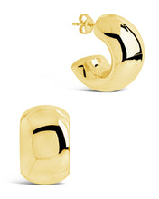 Load image into Gallery viewer, Marley Polished Chunky Hoop Earrings