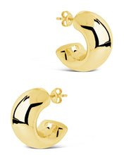 Load image into Gallery viewer, Marley Polished Chunky Hoop Earrings