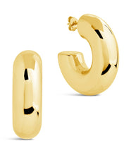 Load image into Gallery viewer, Wynonna Polished Tube Hoop Earrings