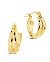 Load image into Gallery viewer, Claire Twist Hoop Earrings