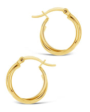Load image into Gallery viewer, Claire Twist Hoop Earrings