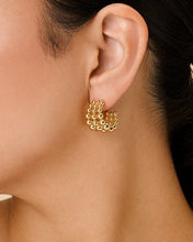 Load image into Gallery viewer, Bubble Sphere Trio Hoop Earrings