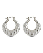Load image into Gallery viewer, Piper Twisted Polished Hoop Earrings
