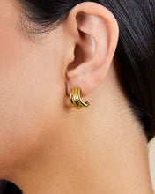 Load image into Gallery viewer, Triple Row Beatrix Statement Hoop