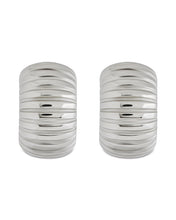 Load image into Gallery viewer, Philippa Ribbed Huggie Hoop Earrings